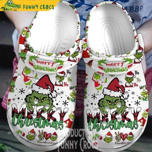 Ho Ho Ho Merry Christmas Grinch Crocs Shoes 1