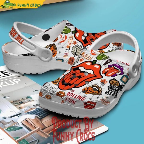 Halloween The Rolling Stones Crocs Shoes