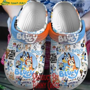 Let The Good Times Roll Bluey Crocs 1