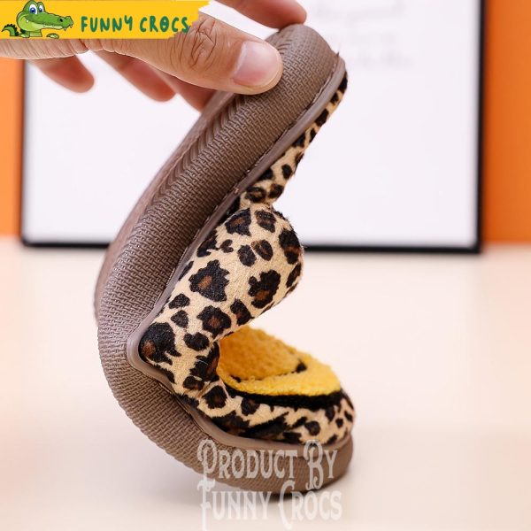 Lighting Eyes Smile Face Leopard Slippers