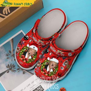 Merry Christmas Bon jovi Crocs Shoes 2