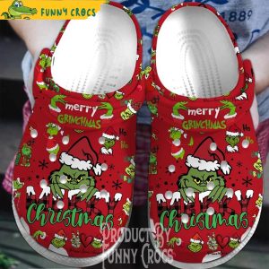 Merry Christmas Ho Ho Ho Grinch Crocs 1