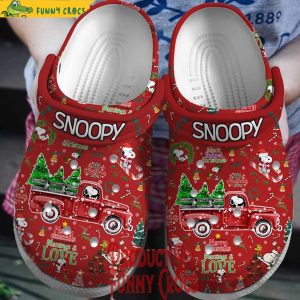 Merry Christmas Snoopy Crocs Clogs 1