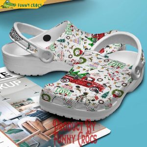 Merry Christmas Snoopy White Crocs Clogs 1