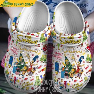 Merry Christmas The Simpsons Crocs Shoes 1