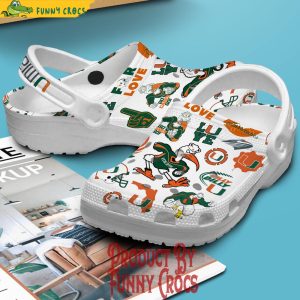 Miami Hurricanes NCAA Crocs Clogs