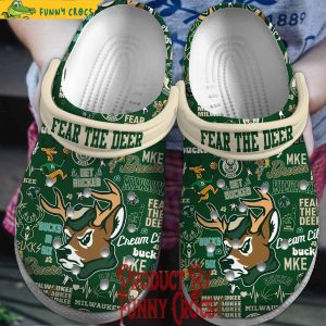 Fear The Deer Milwaukee Bucks Crocs