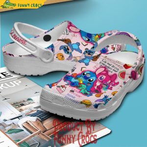 Personalized Angel And Stitch Crocs