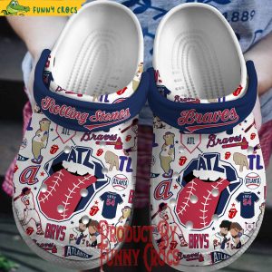 Rolling Stones Atlanta Braves Crocs Shoes