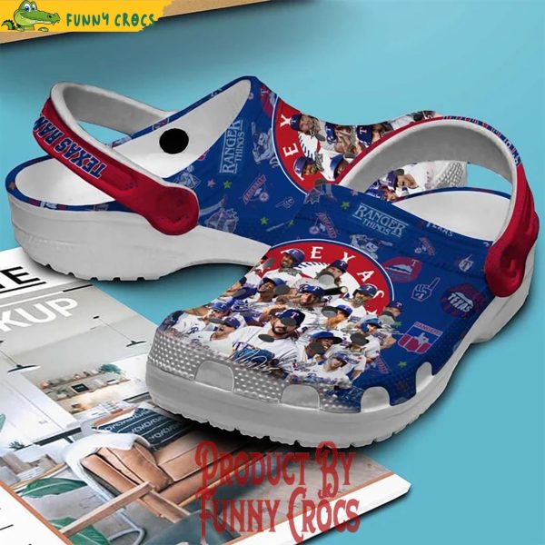 Texas Rangers Crocs Clogs Shoes