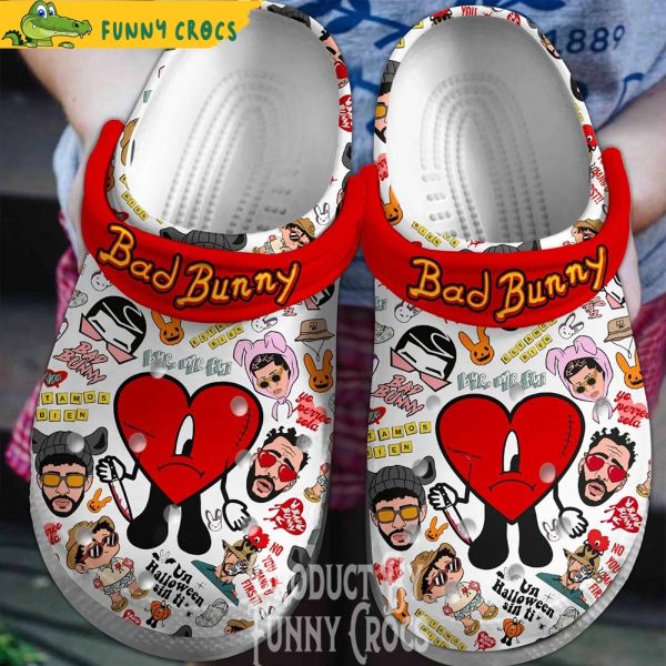 Un Halloween Sinti Bad Bunny Crocs Shoes