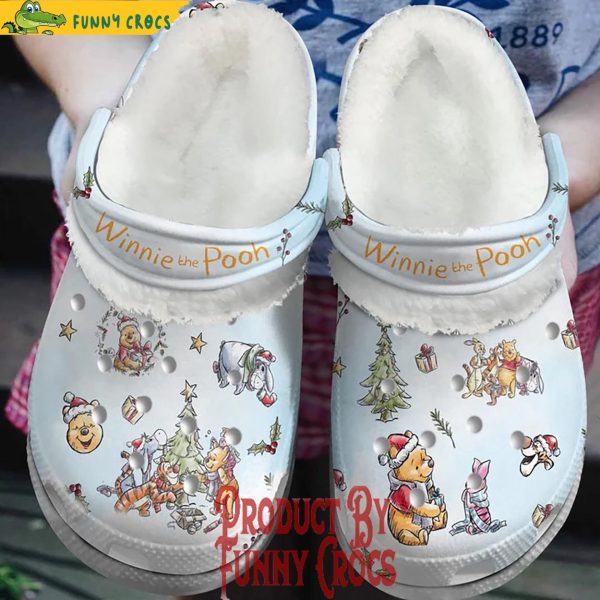 Winter Winnie The Pooh Christmas Crocs