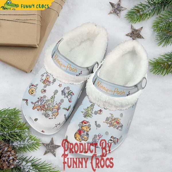 Winter Winnie The Pooh Christmas Crocs