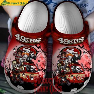 49ers Halloween Crocs 2