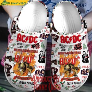 ACDC Band Merry Christmas Crocs 1