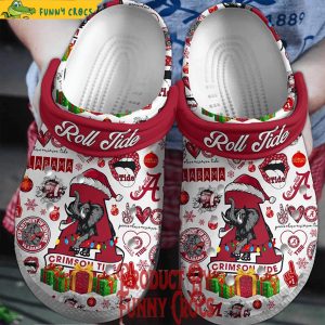 Alabama Crimson Tide Roll Tide Christmas Crocs