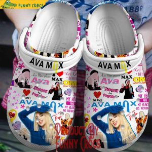 Ava Max White Crocs