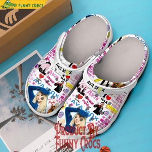 Ava Max White Crocs 3