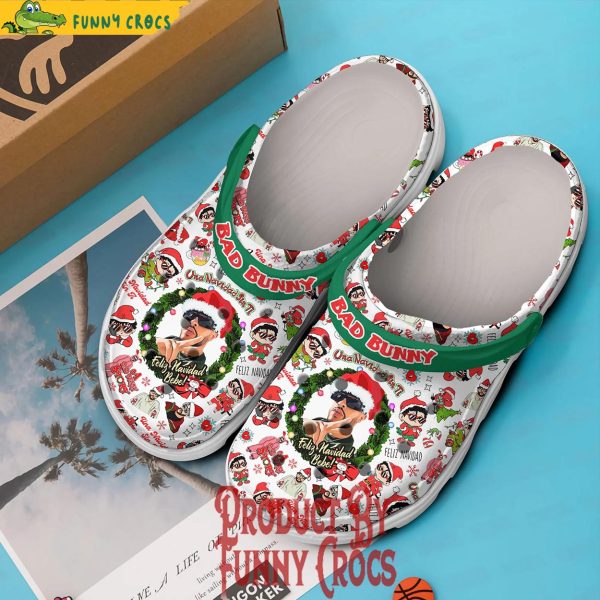 Bad Bunny Navidad Sin Ti Christmas Crocs Shoes