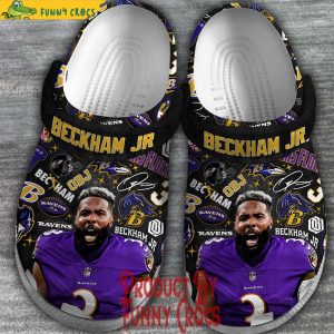 Baltimore Ravens Beckham Jr Crocs Shoes 2