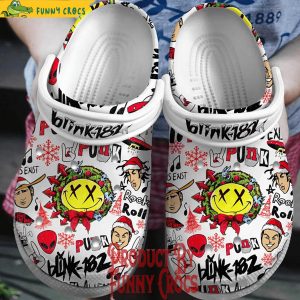 Blink 182 Christmas Crocs Shoes 1