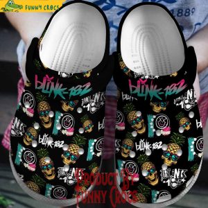 Blink 182 Pineapple Skull Crocs