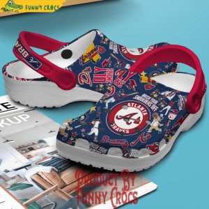 Brush Your Shoulders Off Atlanta Braves Crocs