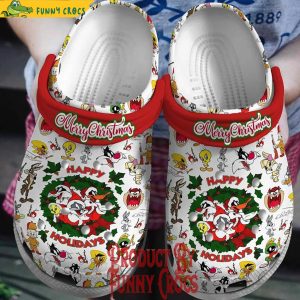 Bugs Bunny Happy Holidays Merry Christmas Crocs 1