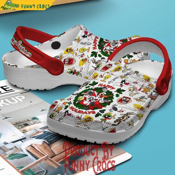 Bugs Bunny Happy Holidays Merry Christmas Crocs