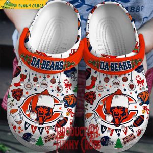 Chicago Bears Da Bears Christmas Crocs 1