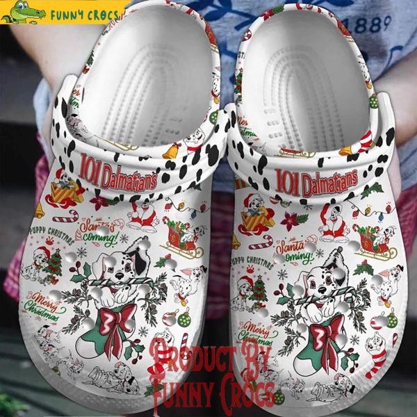 Christmas Is Coming 101 Dalmatians Crocs Shoes