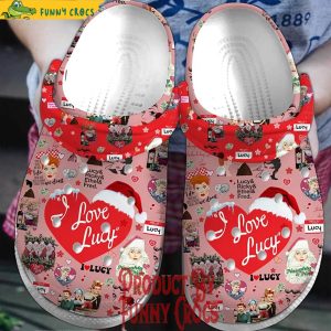 Christmas is Coming I Love Lucy Crocs Shoes 1