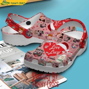 Christmas is Coming I Love Lucy Crocs Shoes 2