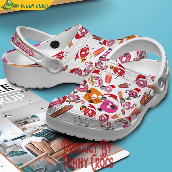 Custom Dunkin Donuts Christmas Crocs Shoes