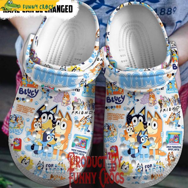 Custom Name Family Bluey Crocs Clogs Crocband