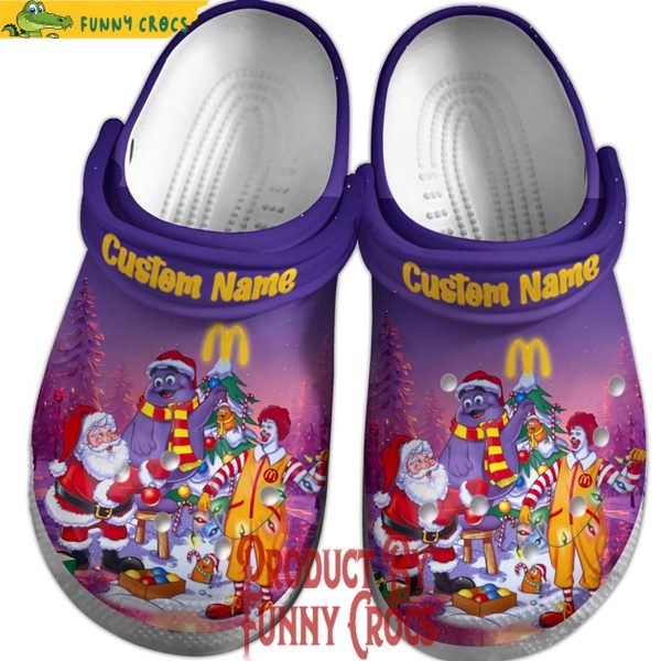 Custom Name Mcdonald Christmas Crocs