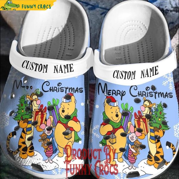 Custom Winnie The Pooh Tigger Piglet Christmas Crocs