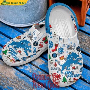 Detroit Lions One Pride Christmas Crocs 2