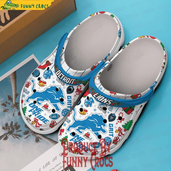 Detroit Lions One Pride Christmas Crocs