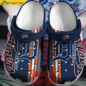 Detroit Tigers Logo Crocs Shoes