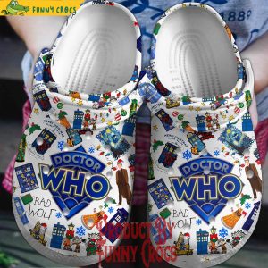 Doctor Who Christmas Crocs Shoes 3