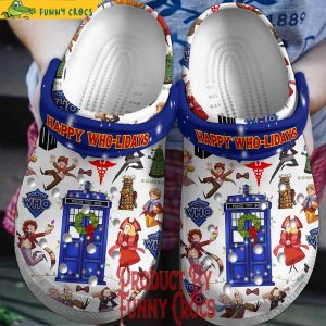 Doctor Who Happy Who Lidays Christmas Crocs 1