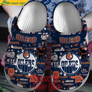 Edmonton Oilers Crocs Slippers 1