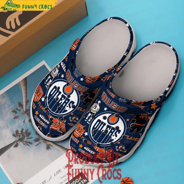 Edmonton Oilers Crocs Slippers