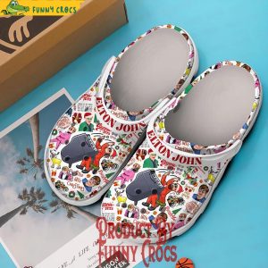 Elton John Merry Christmas Crocs Shoes 3