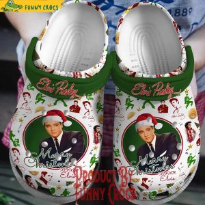 Elvis Presley Merry Christmas Crocs Shoes