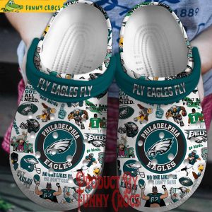 Fly Eagles Fly Philadelphia Eagles Crocs Slippers