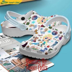 Frozen Let It Snow Merry Christmas Crocs 3