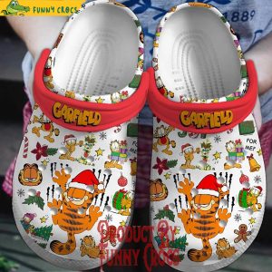 Garfield Christmas White Crocs Crocs Shoes