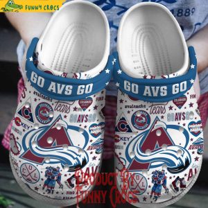 Go Avs Go Colorado Avalanche Crocs 1